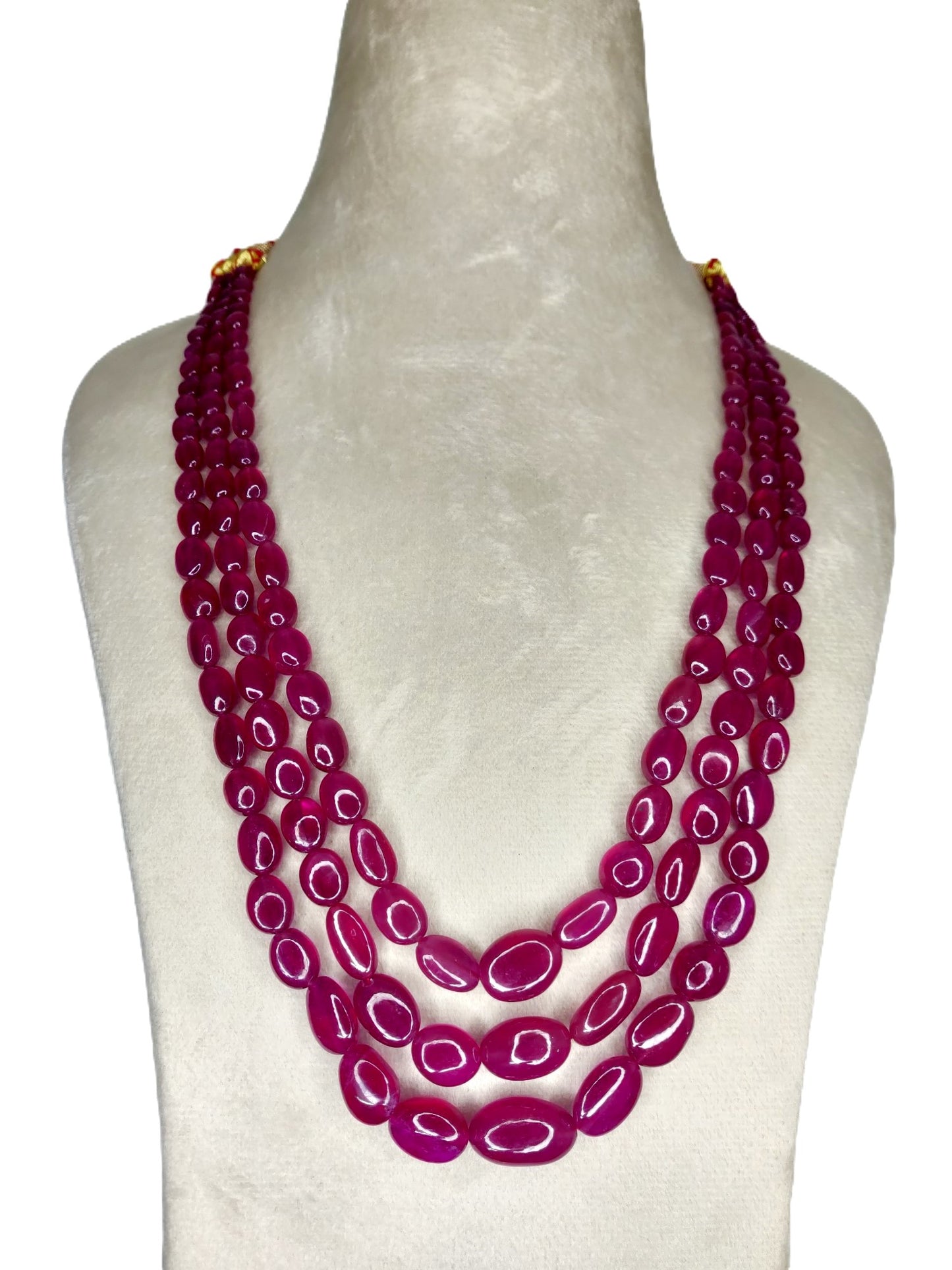 Natural Ruby Bangkok Oval Beads 523.63 Carat