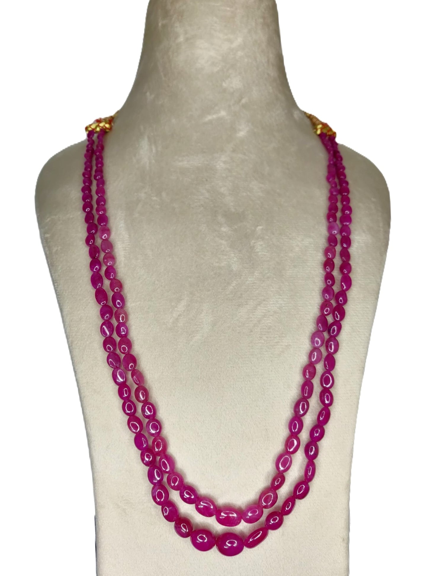 Natural Ruby Bangkok Oval Beads 254.14 Carat