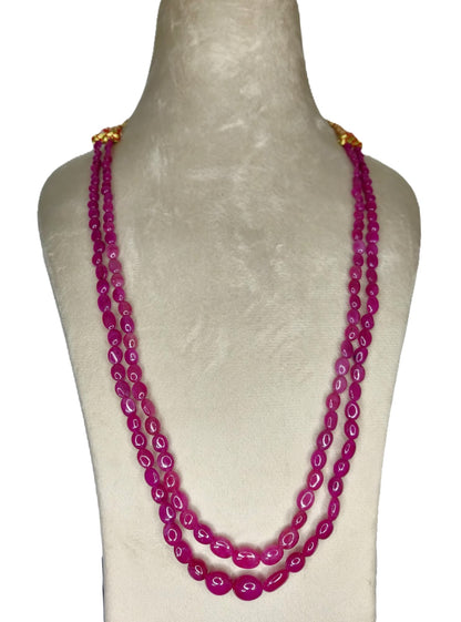 Natural Ruby Bangkok Oval Beads 254.14 Carat