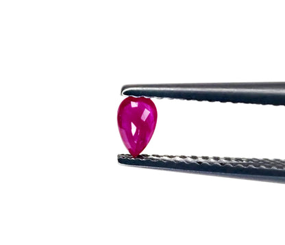 Natural Ruby Mozambique Pear 5x3 MM