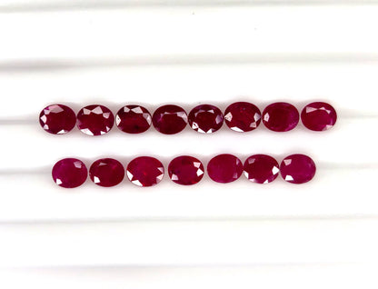 Natural Ruby Mozambique Oval 5x4 MM