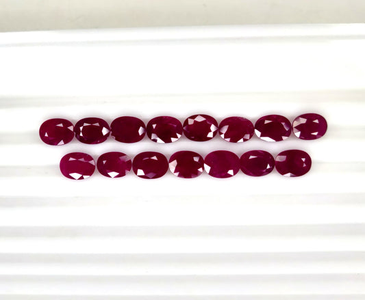 Natural Ruby Mozambique Oval 8x6 MM