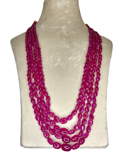 Natural Ruby Bangkok Oval Beads 490.97 Carat