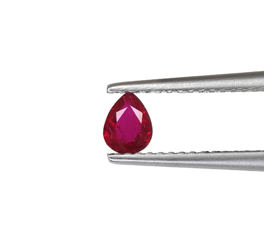 Natural Ruby Mozambique Pear 0.34 carat
