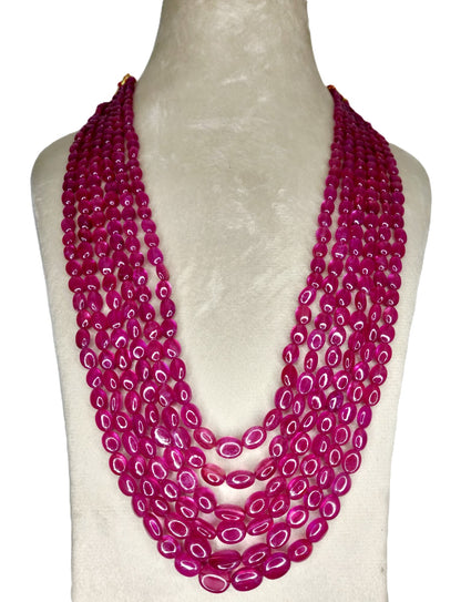 Natural Ruby Bangkok Oval Beads 778.39 Carat