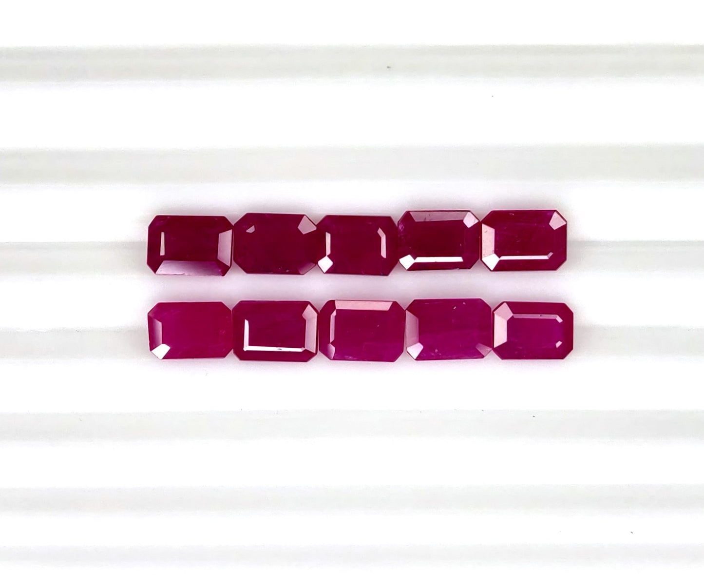 Natural Ruby Mozambique Octagon 7x5 MM