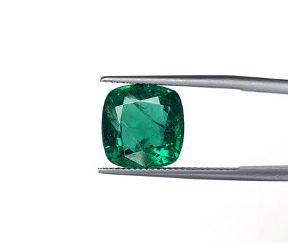 Natural Emerald Zambia Cushion 8.43 carat