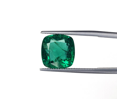 Natural Emerald Zambia Cushion 8.43 carat