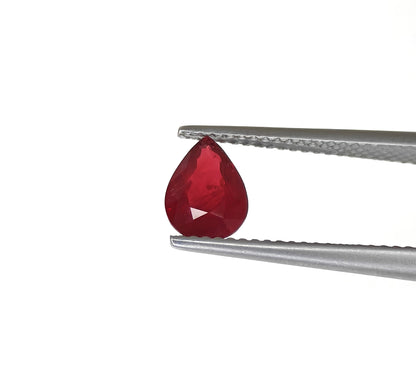 Natural Ruby Mozambique Pear 1.28 carat