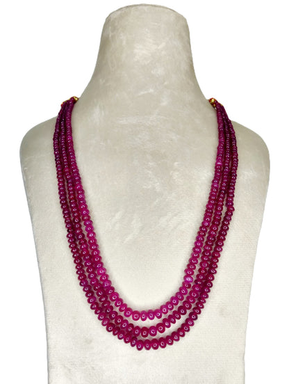 Natural Ruby Bangkok Round Beads 333.56 Carat