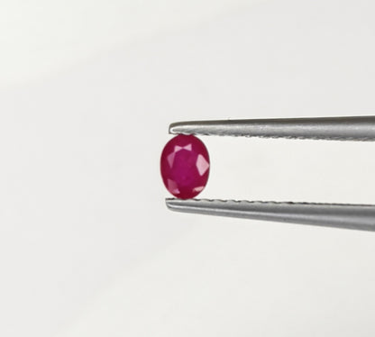 Natural Ruby Mozambique Oval 4x3 MM