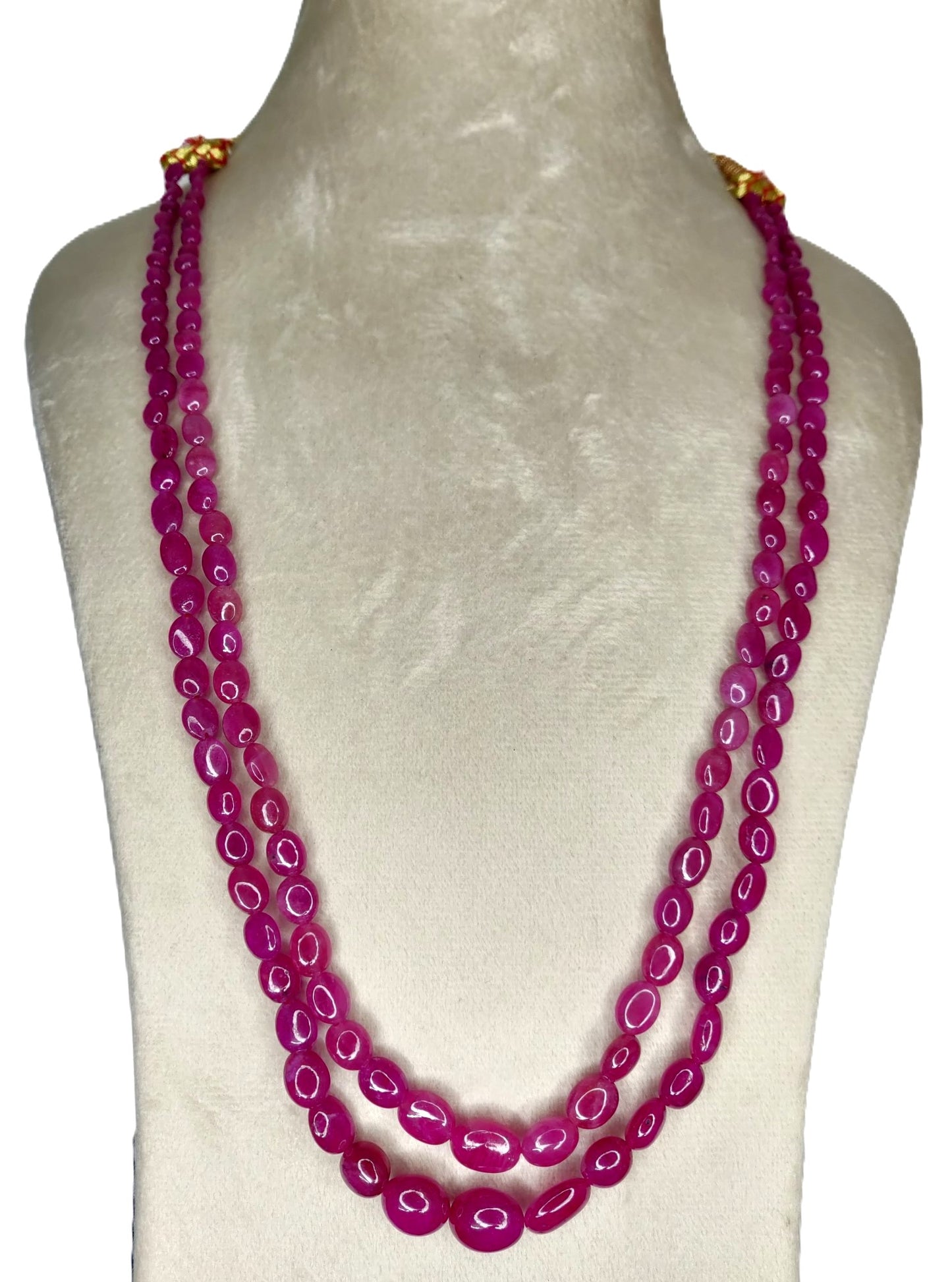 Natural Ruby Bangkok Oval Beads 254.14 Carat