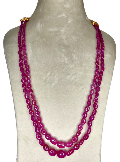 Natural Ruby Bangkok Oval Beads 254.14 Carat