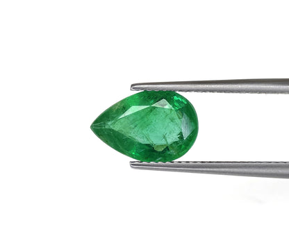 Natural Emerald Zambia Pear 2.37 carat