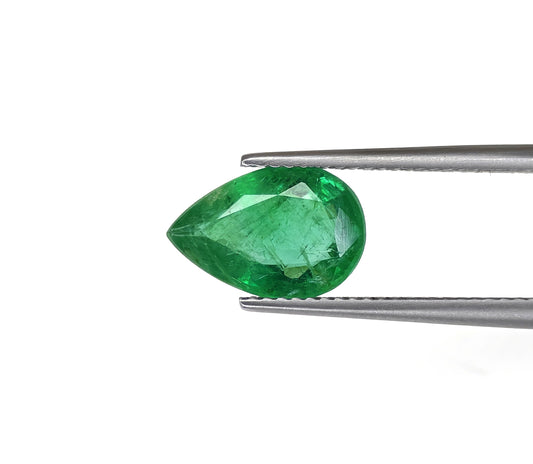 Natural Emerald Zambia Pear 2.37 carat