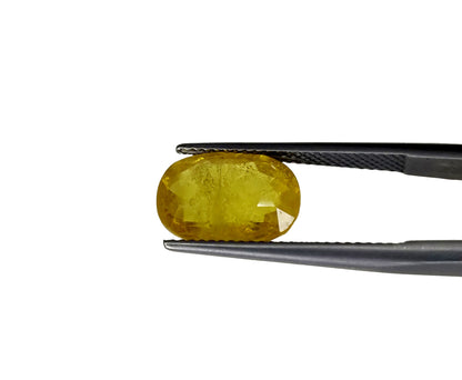 Natural Yellow Sapphire Nigeria Oval  6.16 carat
