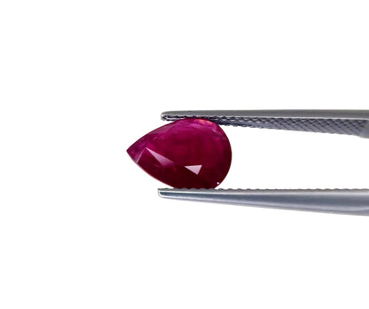 Natural Ruby Mozambique Pear 10x8 MM