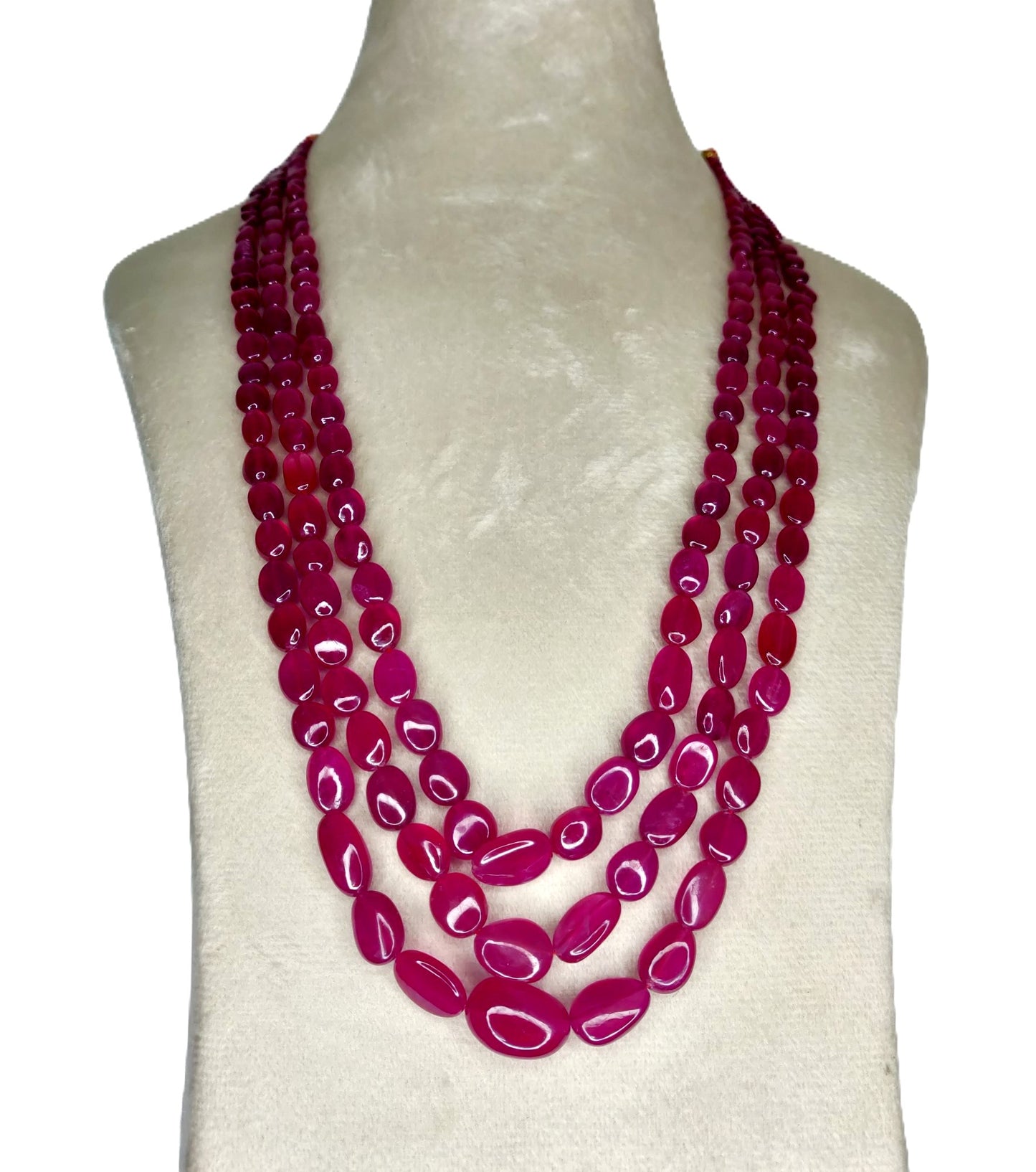 Natural Ruby Bangkok Oval Beads 427.10 Carat