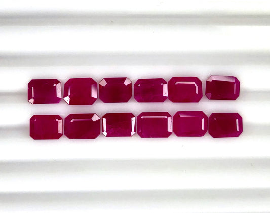 Natural Ruby Burma Octagon 7x5 MM