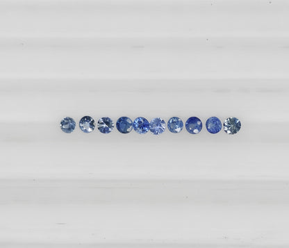 Natural Blue Sapphire Madagascar Round 0.8 MM