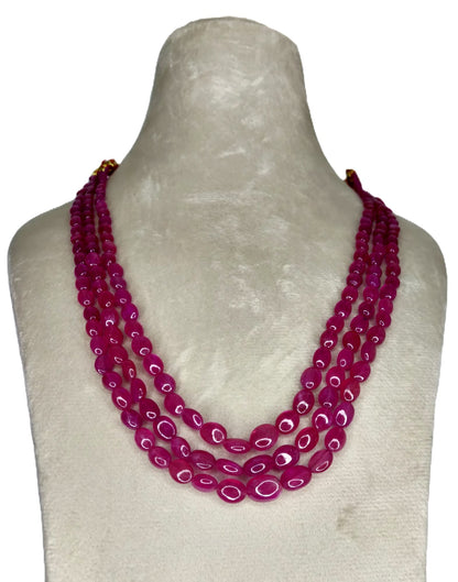 Natural Ruby Bangkok Oval Beads 286.41 Carat