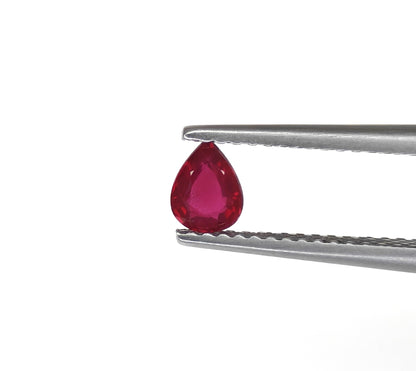 Natural Ruby Mozambique Pear 0.35 carat