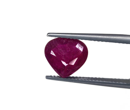 Natural Ruby Burma Heart 4.04 carat