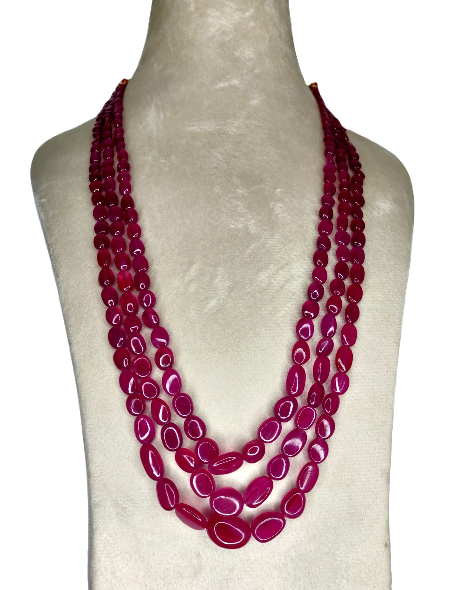 Natural Ruby Bangkok Oval Beads 427.10 Carat