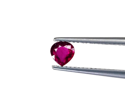 Natural Ruby Bangkok Heart 5 MM