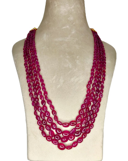 Natural Ruby Bangkok Oval Beads 517.64 Carat