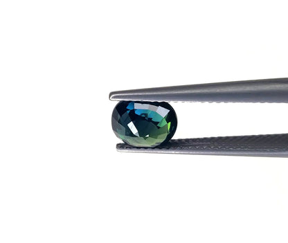 Teal Sapphire  Madagascar Cushion 2.22 carat