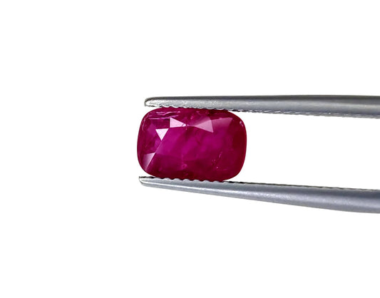 Natural Ruby Mozambique  Cushion  1.78 carat