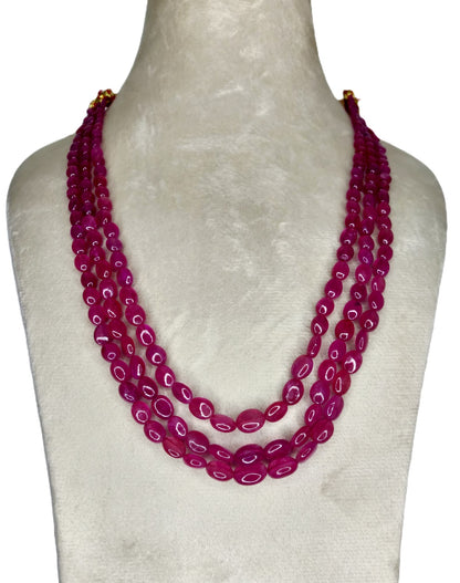 Natural Ruby Bangkok Oval Beads 286.41 Carat