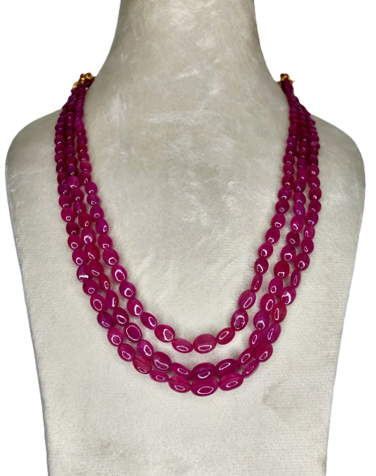 Natural Ruby Bangkok Oval Beads 286.41 Carat