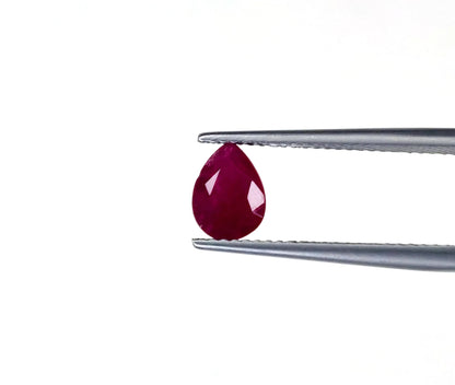 Natural Ruby Madagascar Pear 8x6 MM