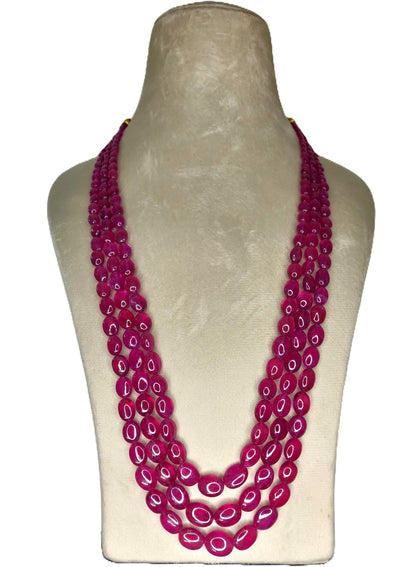 Natural Ruby Bangkok Oval Beads 674.63 Carat