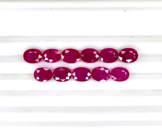 Natural Ruby Mozambique Oval 8x6 MM