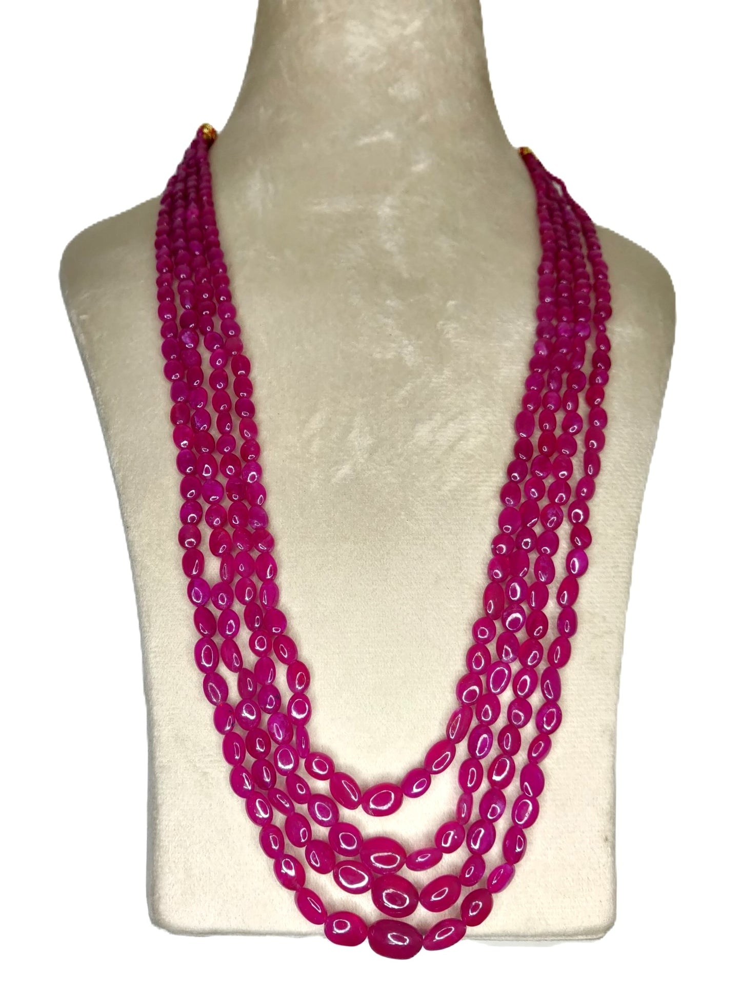 Natural Ruby Bangkok Oval Beads 490.97 Carat