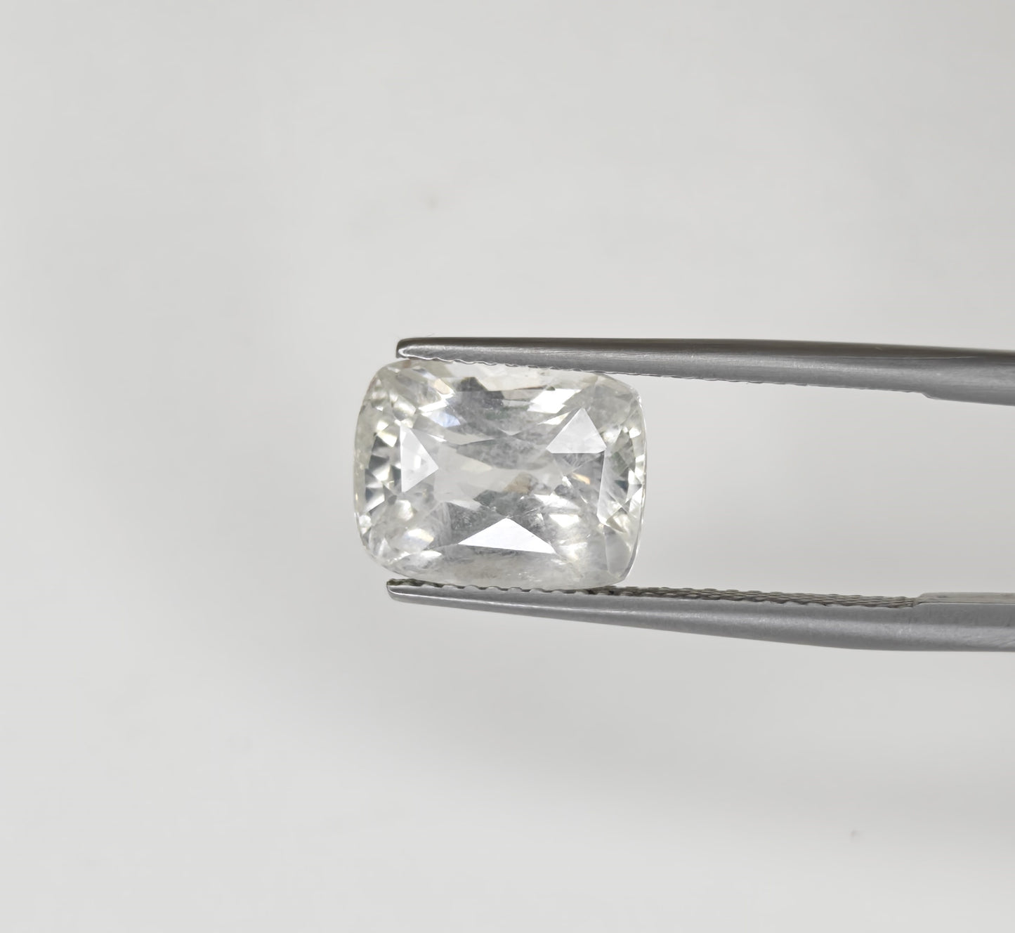 Natural White Sapphire Sri Lanka  Cushion  6.99 carat
