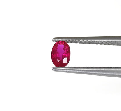 Natural Ruby Mozambique Oval 0.53 carat