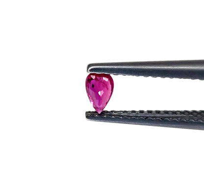 Natural Ruby Mozambique Pear 5x3 MM