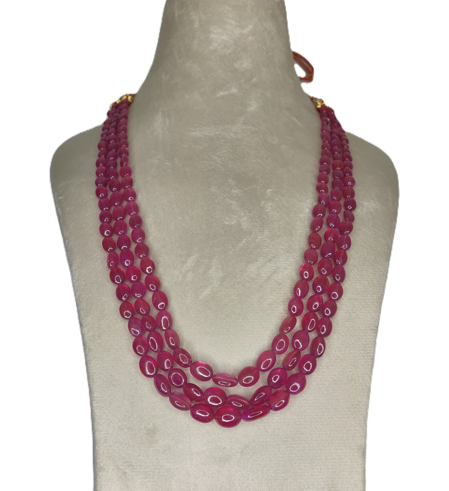 Natural Ruby Bangkok Oval Beads 383.42 Carat