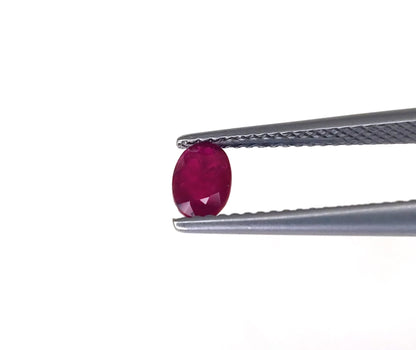 Natural Ruby Mozambique Oval 6x4 MM