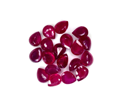 Natural Ruby Bangkok Pear 10X8 MM