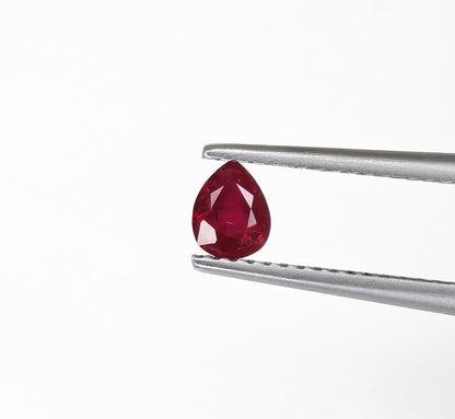 Natural Ruby Mozambique Pear 0.37 carat