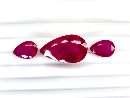 Natural Ruby Mozambique Pear 32.46 carat