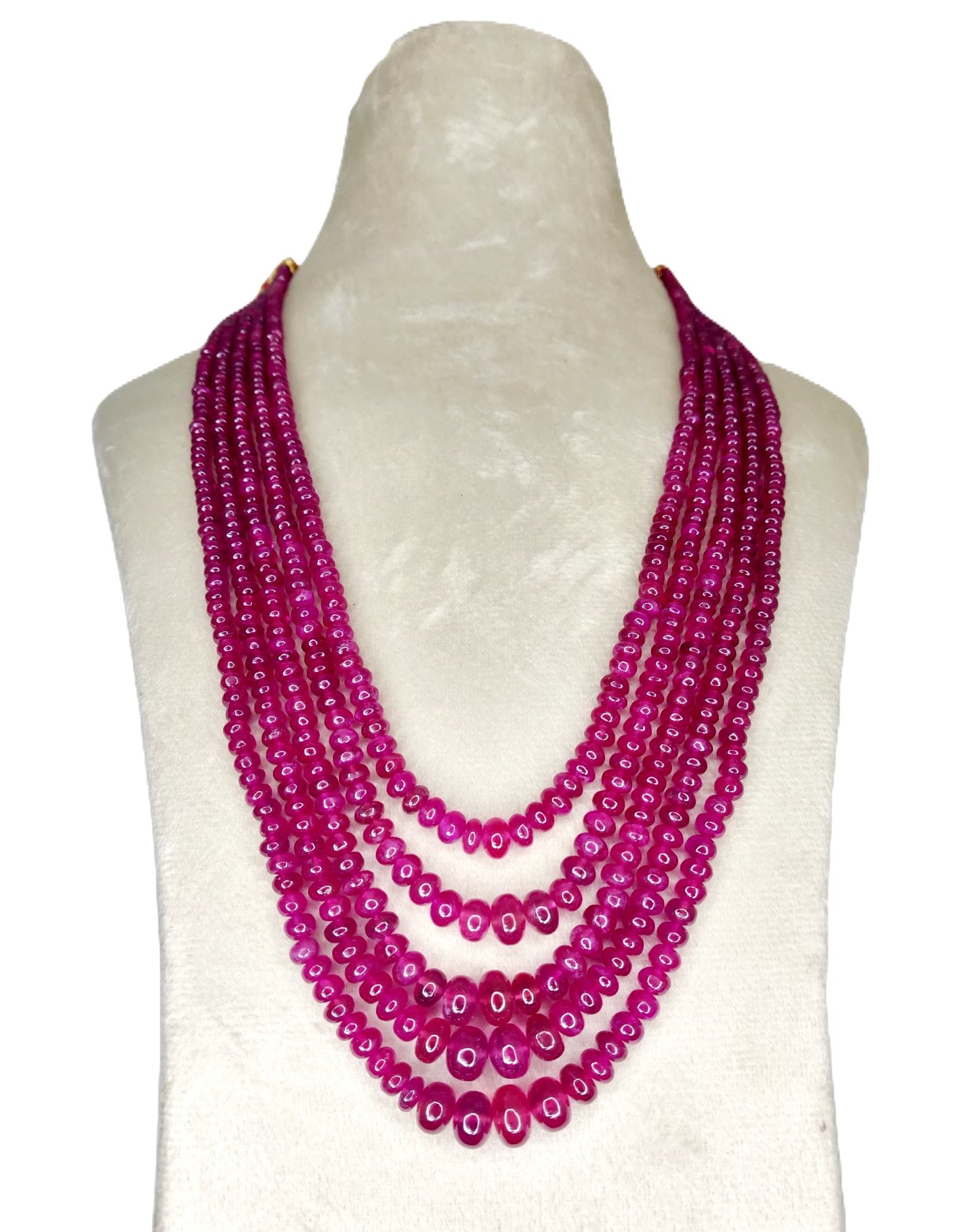 Natural Ruby Bangkok Round Beads 630.30 Carat