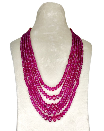 Natural Ruby Bangkok Round Beads 630.30 Carat