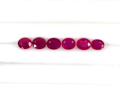 Natural Ruby Mozambique Oval 5x4 MM