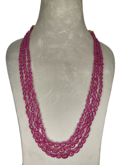 Natural Ruby Bangkok Oval Beads 336.20 Carat